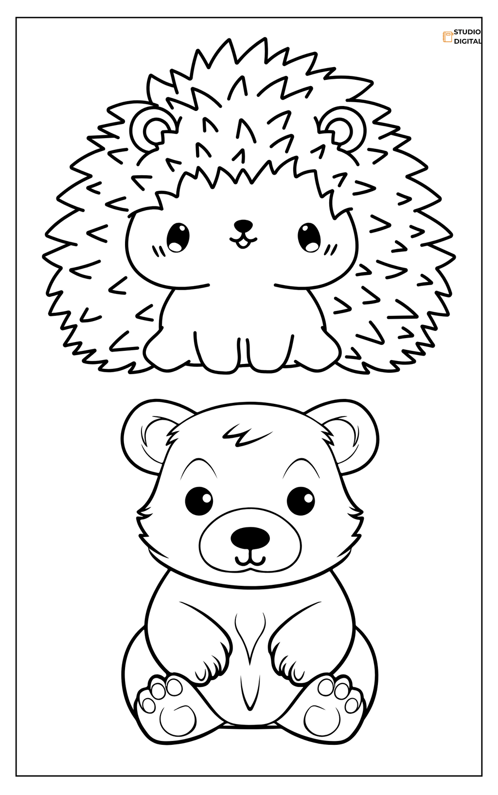 Mundo Animal – Libro para Colorear con 20 Dibujos Infantiles