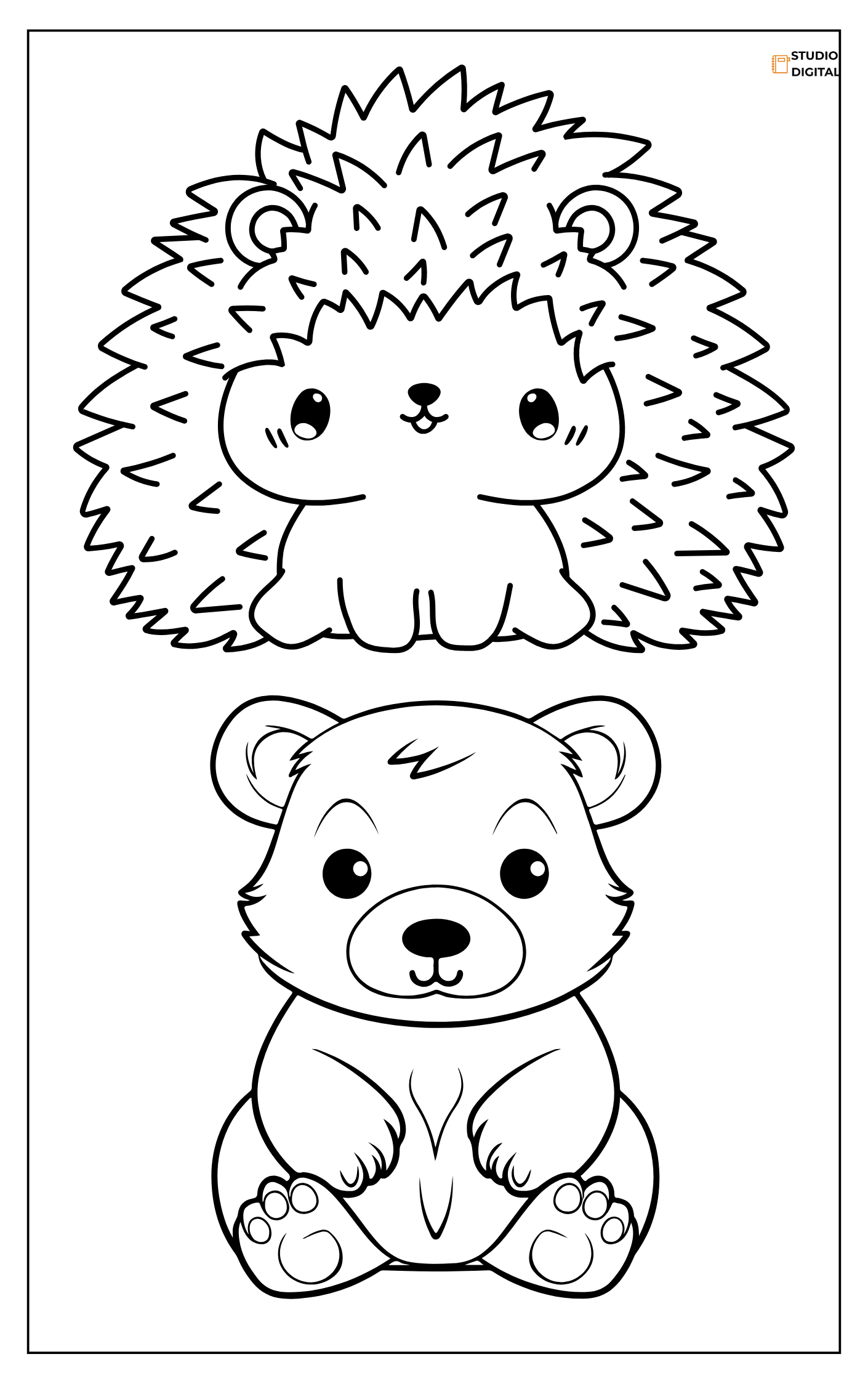 Mundo Animal – Libro para Colorear con 20 Dibujos Infantiles