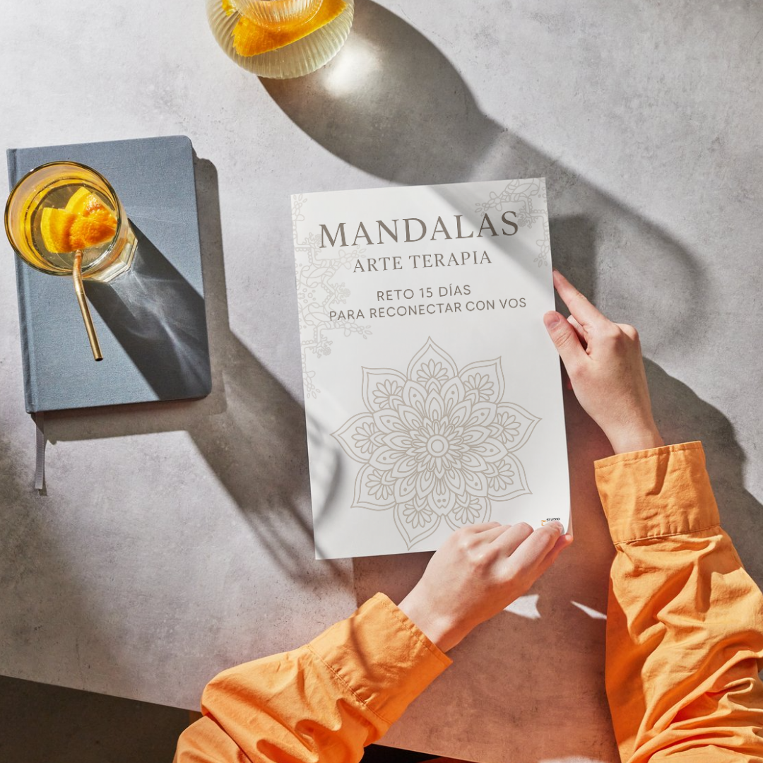 Reto de Mandalas de 15 Días + Diario de Gratitud PDF – Conectá con tu calma y agradece cada día