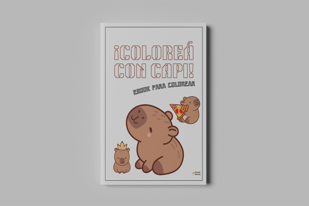 Los Capibaras – El libro más tierno para pintar en casa o en el aula