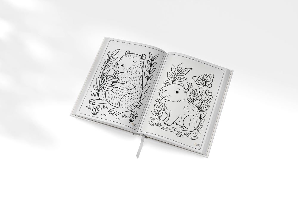Los Capibaras – El libro más tierno para pintar en casa o en el aula