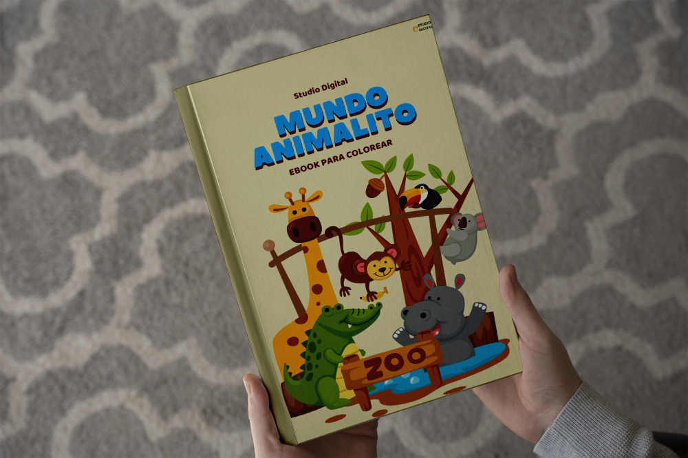 Mundo Animal – Libro para Colorear con 20 Dibujos Infantiles