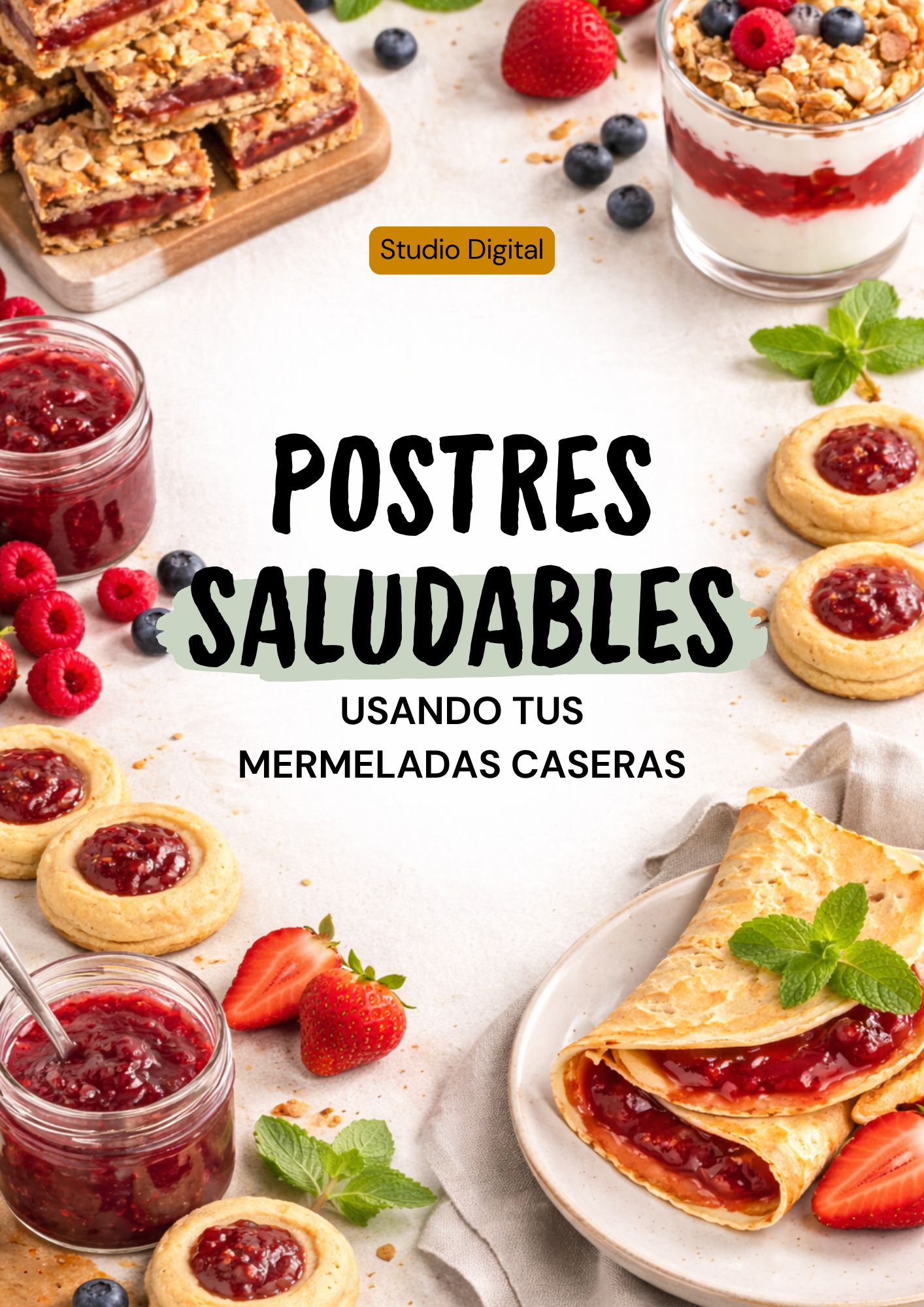 Postres sin azúcar usando tus  mermeladas caseras